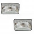 Headlight Assembly Set Of 2 Sealed Beam Mechanics Choice For 1987-1990 Mitsubishi Van 