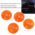 1 65 Inch Round Reflector Orange Strong Stick-on Reflective Sticker High Visibility Warning For Traile Trucks Automobiles Mail