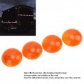 1 65 Inch Round Reflector Orange Strong Stick-on Reflective Sticker High Visibility Warning For Traile Trucks Automobiles Mail