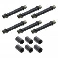 6-pack Straight Pipe Lamp Stem Kit With Connector 2 76 70mm Rod Hardware Lighting Fixture Downrods Stems Making Riser Finish 