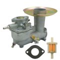Carburetor Kit For Allis Chalmers B-112 Garden Tractor With 12hp Bs Engine Hyq371 Golden Chrome Finish 