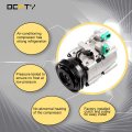 Ocpty Air Conditioning Compressor Co 10703c For Hyundai Santa Fe Kia Magentis Optima 2 4l 1999-2006