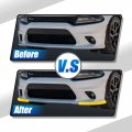 X Autohaux 1 Pair Front Bumper Lip Splitter Protector For Dodge Challenger Scat Pack 2015 2016 2017 2018 2019 2020 2021 Gt And