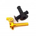 Tc-motor Gold Alloy Twist Throttle Black Handle Grips For Xr50 Crf50 Crf70 Klx110 Ssr Thumpstar Pit Pro Dirt Bike Motocross