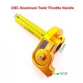 Tc-motor Gold Alloy Twist Throttle Black Handle Grips For Xr50 Crf50 Crf70 Klx110 Ssr Thumpstar Pit Pro Dirt Bike Motocross