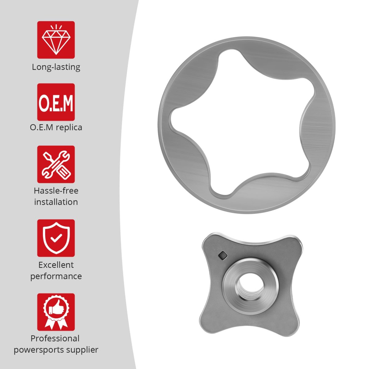 Inner Outer Oil Pump Rotor Fit For Kawasaki Mule 600 610 4x4 Kaf400 Sx 2005-2024i O E M 16154-2054 16082-0760 16082-7002