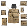 Tactical Seat Cover For Trucks And Suv Universal Fit Beige Protector With Molle Storage Bags F150 F250 F350 Jl Jlu Jt Jk Jku Tj 