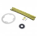 2009-2013 Fits Yamaha Yfz450r 520-98 Yellow O Ring Chain Sprocket Silver 14 38