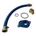 Usonline911 Oil Cooler Flush Kit With Aluminum Anodize Adapter For 6 0l Ford Powerstroke 2003-2010