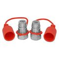 2 Pack 1 Ag Iso 5675 Hydraulic Quick Connect Male Coupler Ball Valve Npt 