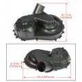 Hecasa Outer Clutch Cover Compatible With 2016-2018 Polaris Rzr Xp 4 Turbo Replacement For Plastic Black