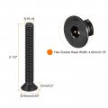 Uxcell 5 16-18x2-1 2 Flat Head Socket Cap Screws 10 9 Grade Carbon Steel Hex Countersunk Screw Bolts Fasteners Fully Threaded