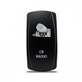 Ch4x4 Rocker Switch Cb Radio Symbol White Led