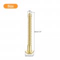 Uxcell Wood Screws M4 X 50mm Slotted Round Head Brass Self-tapping Woodworking Screw 20 Pcs
