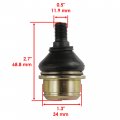 Caltric 2 Front Suspension Knuckle Lower Ball Joint Compatible With John Deere Rsx 860 I 850 Gator