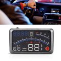 Car Hud Universal Head Up Display Mph Km H Speed Limit Warning Plug Play