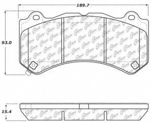 Centric 104 14050 Posi Quiet Brake Pad Metallic