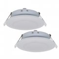 12v Led Rv Puck Light 2 Pack 4 5in Warm White Recessed Ceiling Lights For Camper Trailer Boat Dlfst4-008 Rvr4h-mh34 Aluminum 