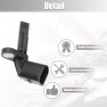 Uxcell Transmission Speed Sensor For Volkswagen Phaeton 2004-2006 No 4e0927803f 2 Pins Plastic Metal Black