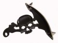 Suzuki M109r Black Skull Vertical Side License Plate Mount 