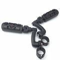 Black 360 Adjustable Peg Mounting Kit Wing Zombie Foot For Goldwing Vtx1300 Shadow Valkyrie Triumph Equipped With 1-1 2 Inch 