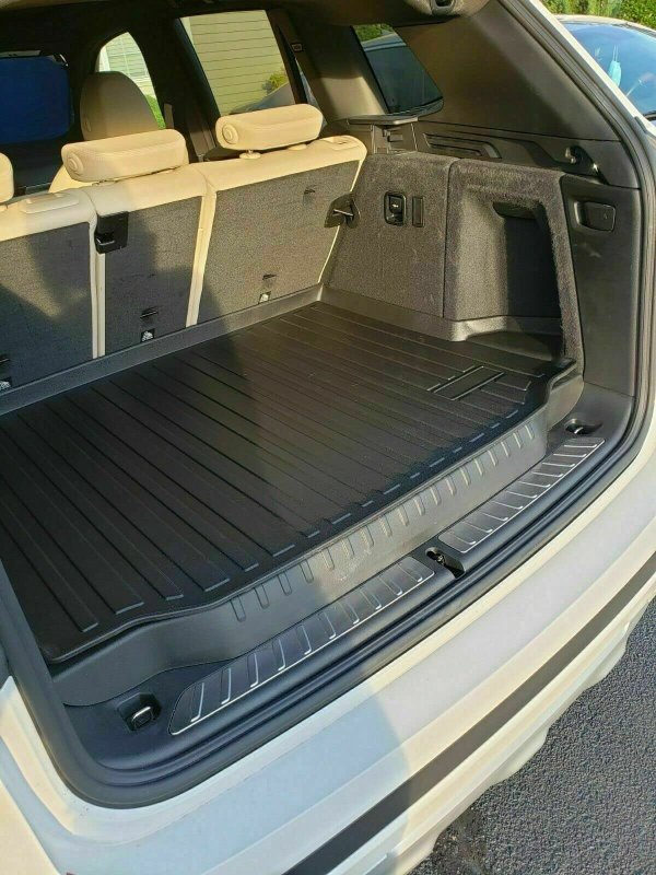 Cargo Liner Trunk Mat For Bmw X3 2018 2024 Weather Resistant Rubber Floor With Raised Lip Non Slip Laser Cut Design Black