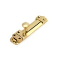 Renovators Supply Manufacturing Door Lock Latch 4 5 In Brass Slide Bolt With Mounting Hardware 