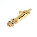 Renovators Supply Manufacturing Door Lock Latch 4 5 In Brass Slide Bolt With Mounting Hardware