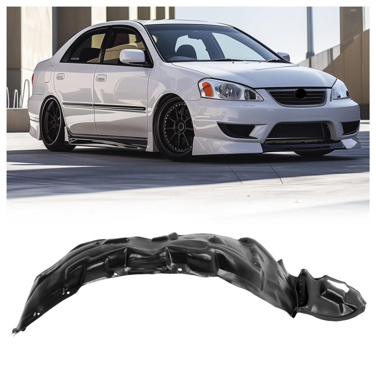 Jmtaat Front Fender Liner Inner Panel For 2003-2008 Toyota Corolla Ce Le S Xrs Replacement To1249119 5387502090 Wheel Splash