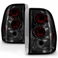 2002-2009 Chevy Trailblazer Ext Chrome Smoke Euro Style Altezza Tail Light Housing Lamp Assembly Replacement Driver And 