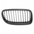X Autohaux Pair Car Front Grille Matte Black Abs Plastic Hood Kidney For Bmw E90 E91 4-door 2009-2011