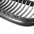 X Autohaux Pair Car Front Grille Matte Black Abs Plastic Hood Kidney For Bmw E90 E91 4-door 2009-2011