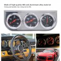 Oil Pressure Water Temp Amp Meter Triple Gauge Seterature 2in Temp 3 In 1 Replacement For 12v Gasoline Vehicle