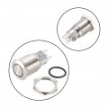 Uxcell Momentary Push Button Switch 16mm Mounting 1nc No Com 12v White Led