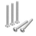 4-40x1 Pan Head Machine Screws 304 Stainless Steel Screw Phillips Drive Fully Threaded Bright Finish Pack Of 20 