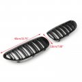 Topteng Front Grille Gloss Black Double Rib For Bmw E63 Coupe E64 Convertible 645ci 650i And M6 2004-2010