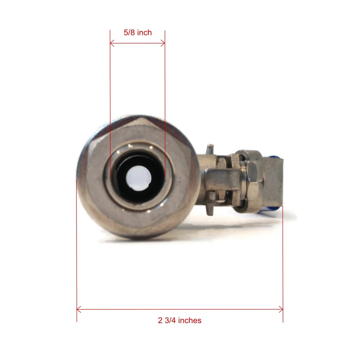 1 2 Stainless Steel Ball Valve With Hose Barb Bulkhead For Mash Tun Kettle
