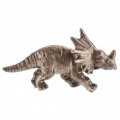 Silver Triceratops Dinosaur Metal Drawer Knob 