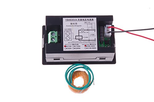 Smakna Digital Voltmeter Ammeter Ac 60-300v 0-10a Voltage Ampere Multimeter