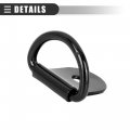 Motoforti Universal Car Trailer D Shape Tie Down Anchors Boat Lashing Ring Iron Stainless Steel Black 20pcs