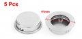 Uxcell Drawer Stainless Steel Round Flush Recessed Pull Handles Fixings 5 Pcs