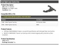 Front Right Passenger Side Lower Control Arm With Bushings Compatible 1995-2004 Toyota Tacoma Rwd Awd