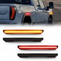 Suparee Amber Red 4pcs Led Side Marker Lights For Sierra 2500hd 3500hd Pickup Truck 2020-2024 Smoked Lens Front Rear Fender Gmc 