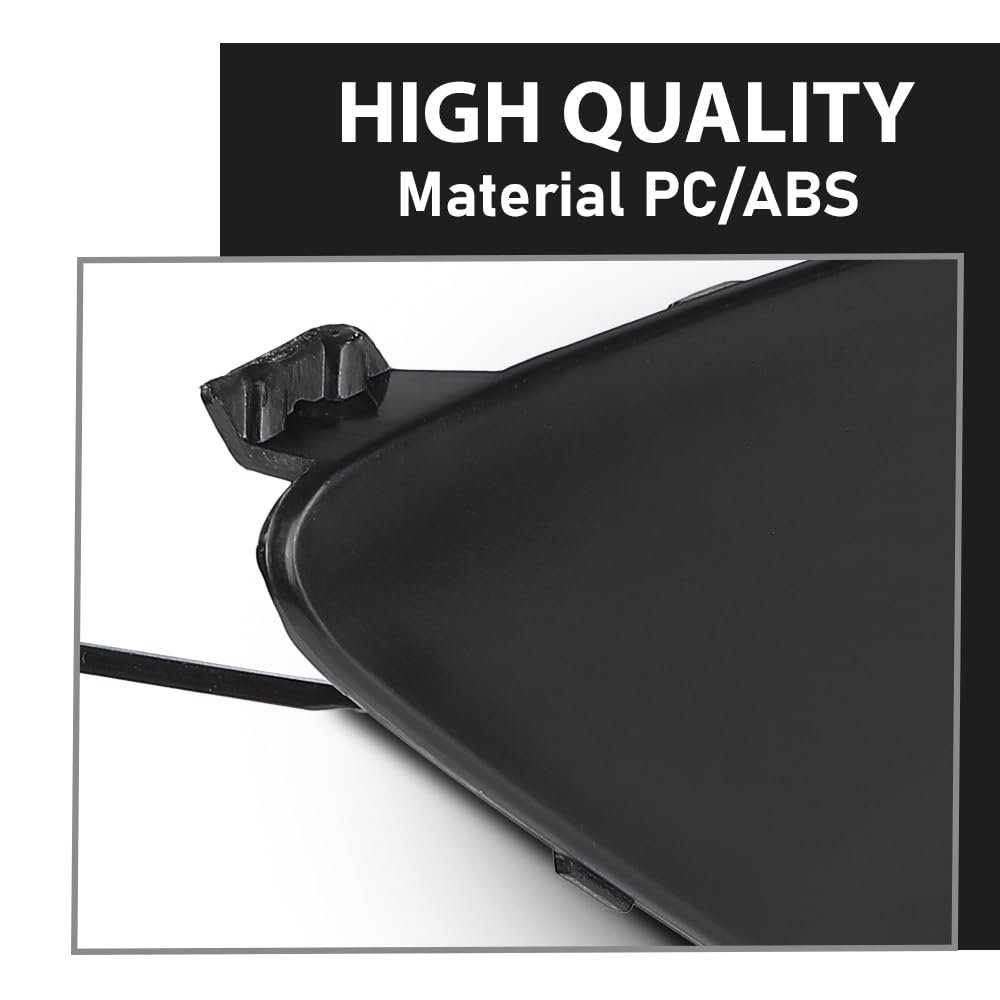 Front Bumper Tow Hook Cover For Benz W205 C Class C200 220 250 300 350 400 2015 2018 Black Pc Abs Towing A2058850324