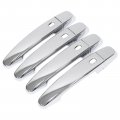 Newyall Chrome Door Mirror Cap Cover And Exterior Handle With 4 Smart Button Holes