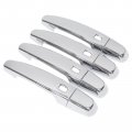 Newyall Chrome Door Mirror Cap Cover And Exterior Handle With 4 Smart Button Holes