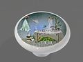 Rustic Bathroom High Gloss Ceramic Drawer Knob 