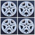 Wheel Covers Fits 2013-2018 Toyota Rav4 17 Inch 5 Spoke Silver Color Plastic Set Of 4 