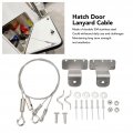 Hatch Door Lanyard Control Cable 2 Pcs Latch Adjustable 304 Stainless Steel Wire Rope Sling For Rv Yacht