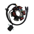 Motorcycle 6 Coil Pole Flywheel Stator Replacement For 50cc 70cc 110cc 125cc Dirt Bike 